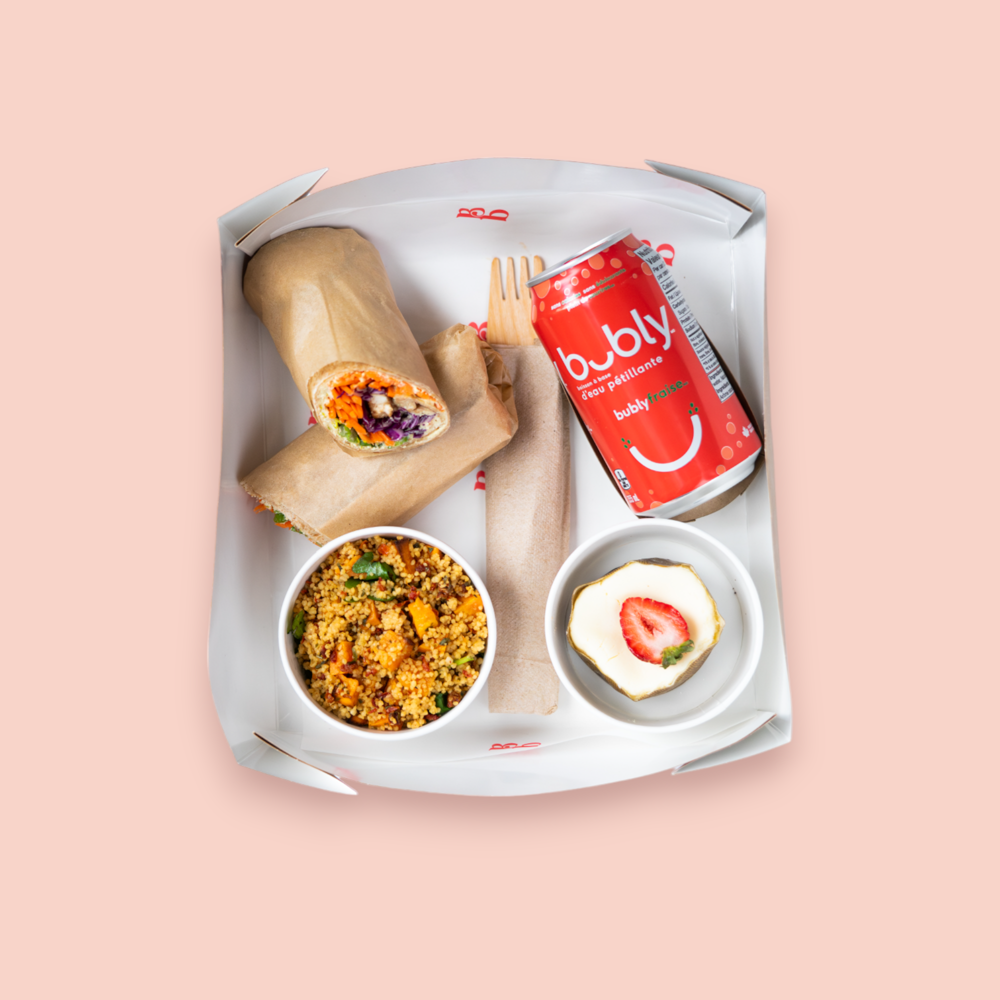 Boîte à lunch corporative végétarienne