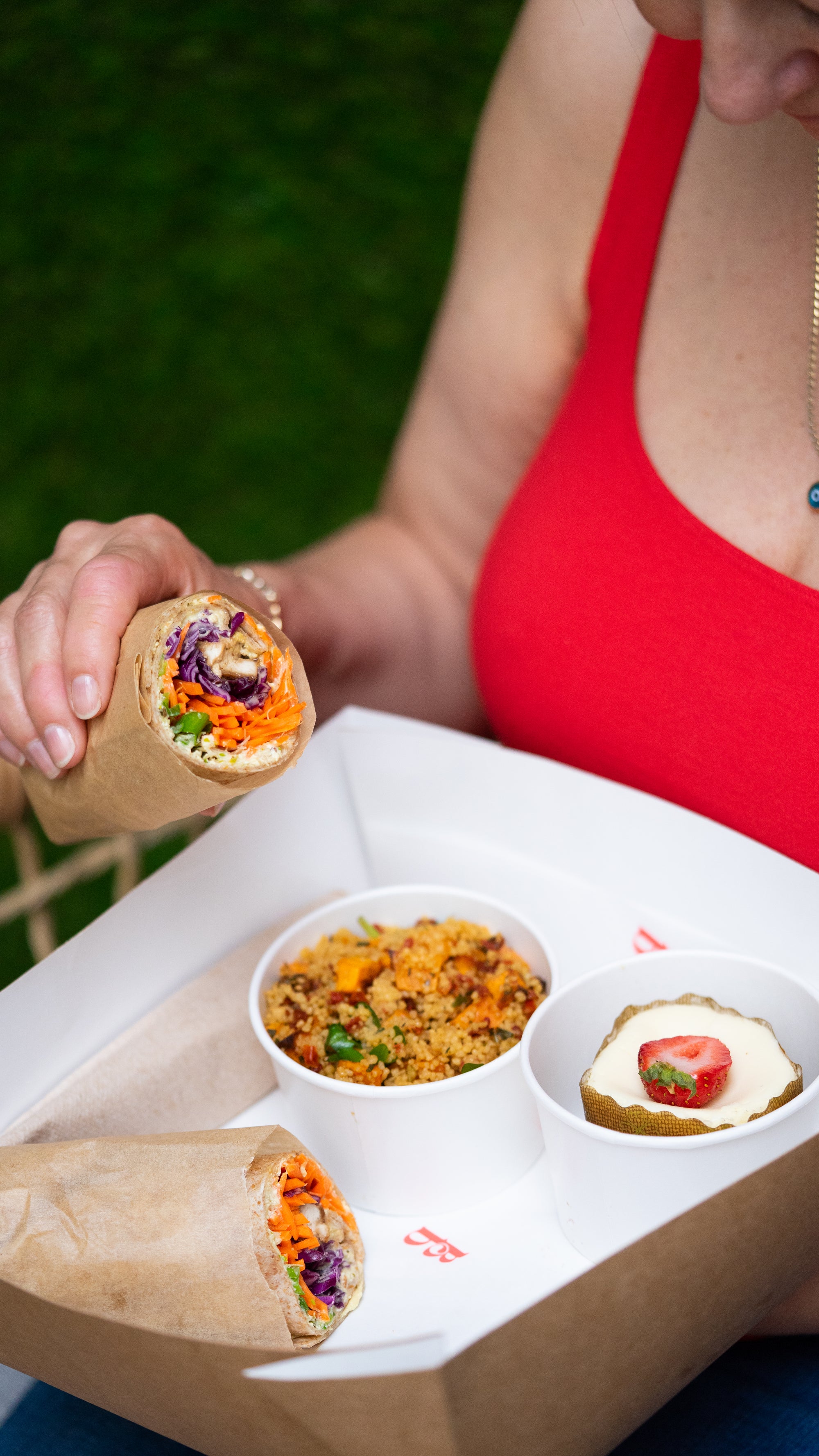 Boîte à lunch corporative végétarienne