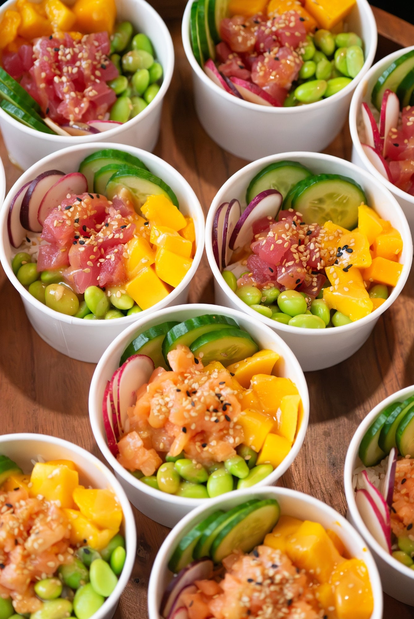 Mini poke bowl saumon et thon (12)