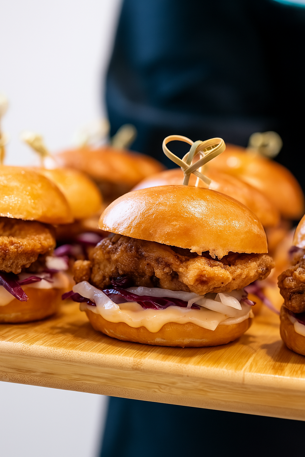 Mini burger poulet frit (12)